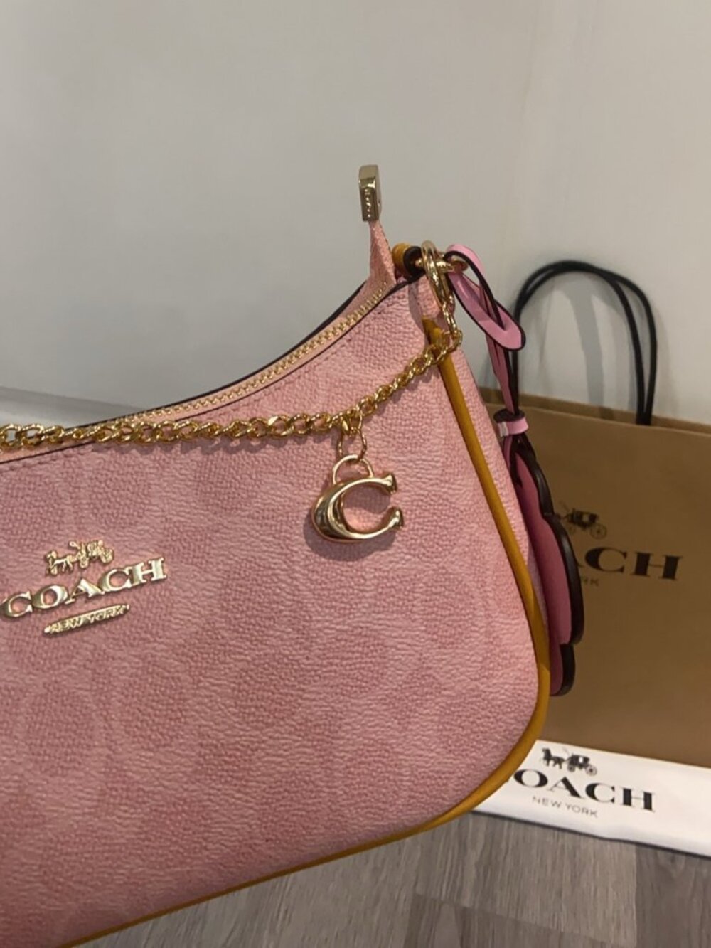 Teri Shoulder Bag In Signature Canvas With Charms - Picture 5 of 8